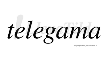 Telegama  no lleva tilde con vocal tónica en la primera «a»