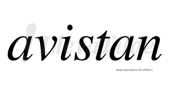 Avistan  no lleva tilde con vocal tónica en la «i»