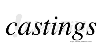 Castings  no lleva tilde con vocal tónica en la «i»