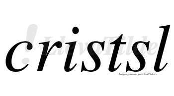 Cristsl  no lleva tilde con vocal tónica en la «i»