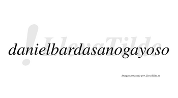Danielbardasanogayoso  no lleva tilde con vocal tónica en la segunda «o»