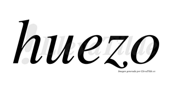 Huezo  no lleva tilde con vocal tónica en la «e»