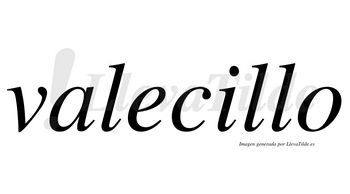 Valecillo no lleva tilde con vocal tónica en la «i»