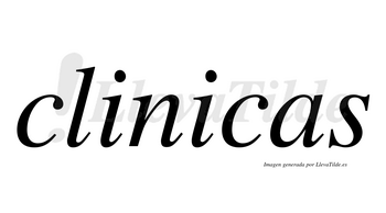 Clinicas  no lleva tilde con vocal tónica en la segunda «i»