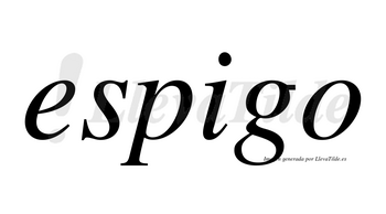 Espigo no lleva tilde con vocal tónica en la «i»