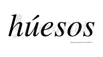 Húesos  lleva tilde con vocal tónica en la «u»