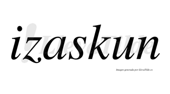 Izaskun no lleva tilde con vocal tónica en la «a»