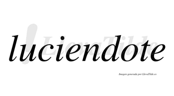Luciendote  no lleva tilde con vocal tónica en la «o»