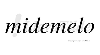 Midemelo no lleva tilde con vocal tónica en la segunda «e»