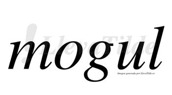 Mogul no lleva tilde con vocal tónica en la «u»