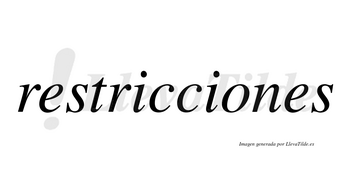 Restricciones  no lleva tilde con vocal tónica en la «o»