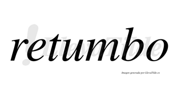 Retumbo no lleva tilde con vocal tónica en la «u»