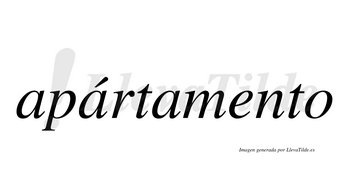 Apártamento  lleva tilde con vocal tónica en la segunda «a»