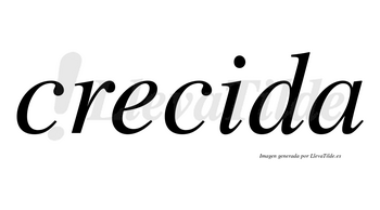 Crecida  no lleva tilde con vocal tónica en la «i»