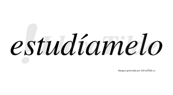 Estudíamelo lleva tilde con vocal tónica en la «i»