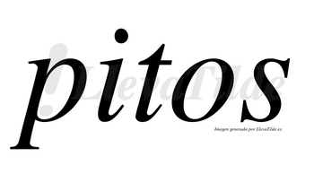 Pitos  no lleva tilde con vocal tónica en la «i»