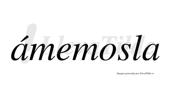 Ámemosla  lleva tilde con vocal tónica en la primera «a»