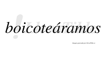 Boicoteáramos  lleva tilde con vocal tónica en la primera «a»