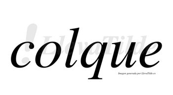Colque  no lleva tilde con vocal tónica en la «o»
