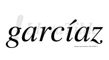 Garcíaz  lleva tilde con vocal tónica en la «i»