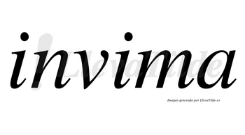 Invima  no lleva tilde con vocal tónica en la segunda «i»