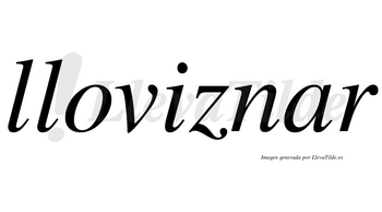 Lloviznar no lleva tilde con vocal tónica en la «a»