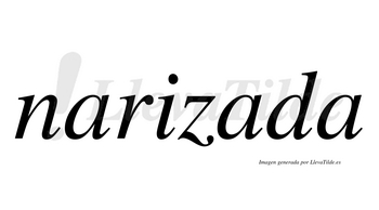 Narizada no lleva tilde con vocal tónica en la segunda «a»