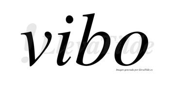 Vibo no lleva tilde con vocal tónica en la «i»