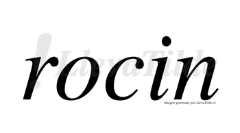 Rocin  no lleva tilde con vocal tónica en la «o»