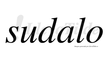 Sudalo  no lleva tilde con vocal tónica en la «a»