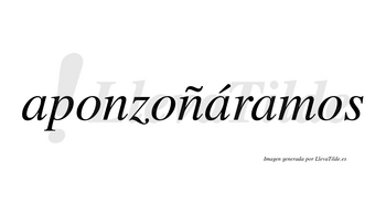 Aponzoñáramos  lleva tilde con vocal tónica en la segunda «a»