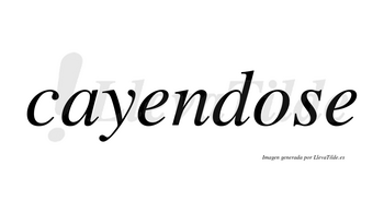 Cayendose no lleva tilde con vocal tónica en la «o»