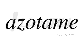 Azotame no lleva tilde con vocal tónica en la segunda «a»