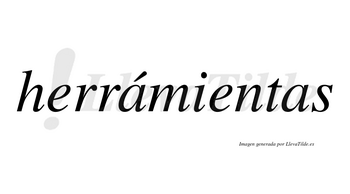 Herrámientas lleva tilde con vocal tónica en la primera «a»