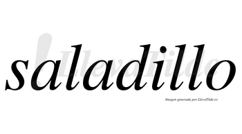 Saladillo no lleva tilde con vocal tónica en la «i»