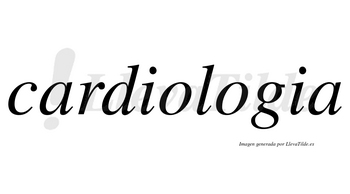 Cardiologia no lleva tilde con vocal tónica en la segunda «o»