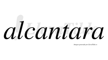Alcantara no lleva tilde con vocal tónica en la tercera «a»
