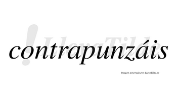 Contrapunzáis  lleva tilde con vocal tónica en la segunda «a»