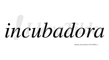 Incubadora  no lleva tilde con vocal tónica en la «o»