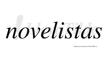 Novelistas  no lleva tilde con vocal tónica en la «i»