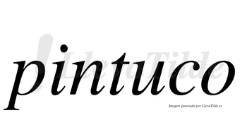 Pintuco  no lleva tilde con vocal tónica en la «u»