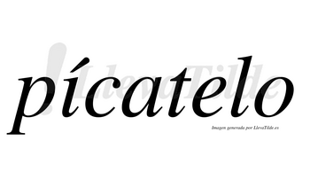 Pícatelo lleva tilde con vocal tónica en la «i»