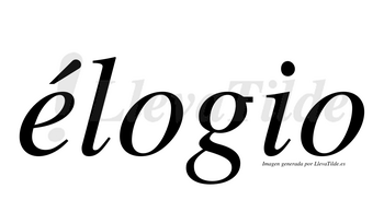 Élogio  lleva tilde con vocal tónica en la «e»