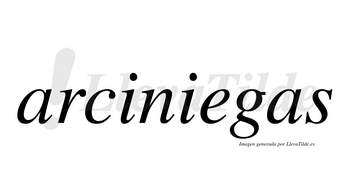 Arciniegas  no lleva tilde con vocal tónica en la «e»