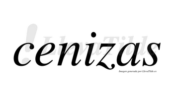 Cenizas  no lleva tilde con vocal tónica en la «i»