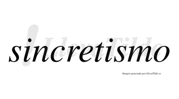 Sincretismo  no lleva tilde con vocal tónica en la segunda «i»