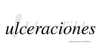 Ulceraciones no lleva tilde con vocal tónica en la «o»