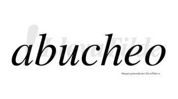 Abucheo  no lleva tilde con vocal tónica en la «e»