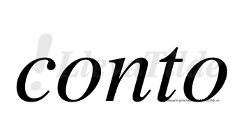 Conto no lleva tilde con vocal tónica en la primera «o»