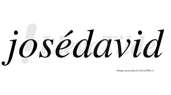 Josédavid lleva tilde con vocal tónica en la «e»